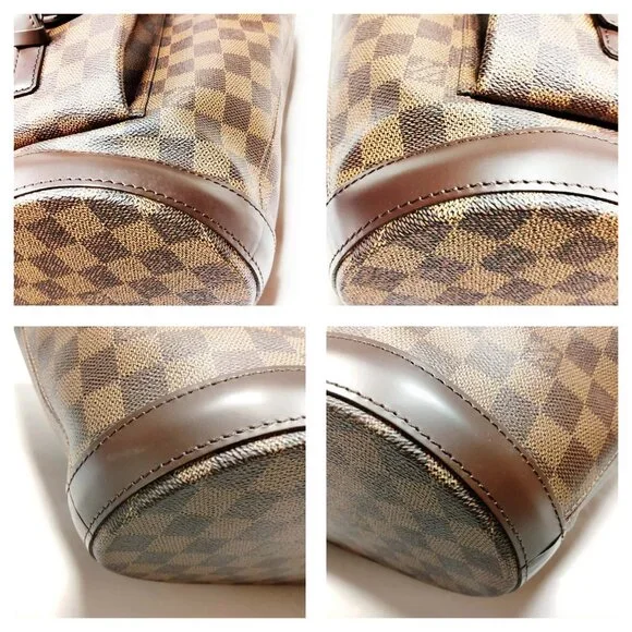 Authentic Louis Vuitton Manosque GM Damier Ebene Tote Bag/LV Shoulder Bag - Picture 9 of 16